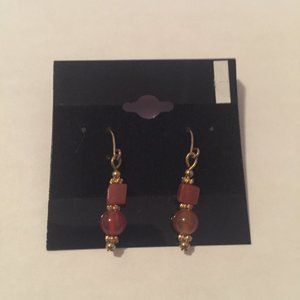 Boho Purple Drop Earrings
